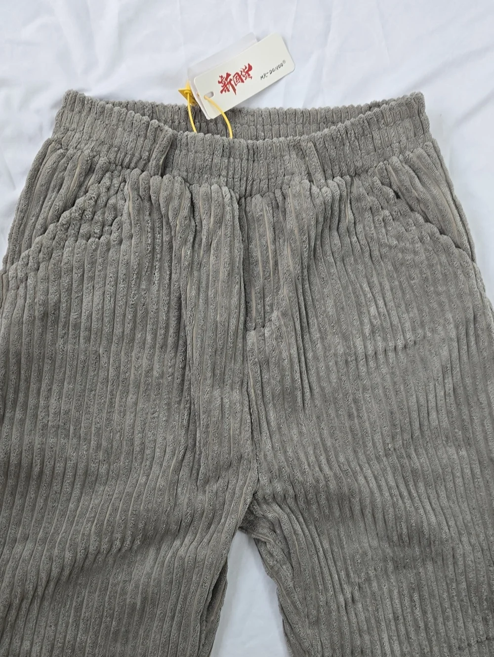 Men's/Unisex Japanese Style Grey Corduroy Street Style/Skater Pants Ankle Length